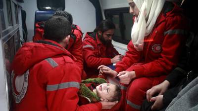 Critically ill evacuated from besieged Syrian rebel stronghold