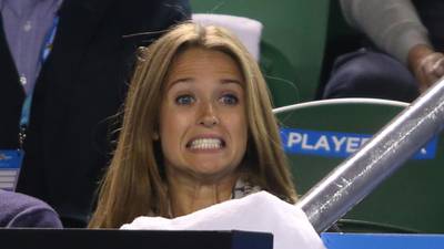 Andy Murray girlfriend Kim Sears caught during outburst