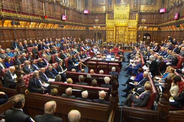 Theresa May’s Brexit plan suffers setback in House of Lords