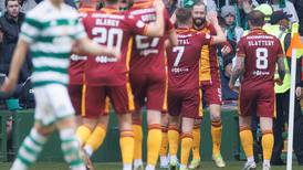 Celtic’s winning run halted by Motherwell as in-form Kevin van Veen scores again 