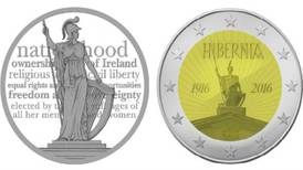 1916 coins to feature Hibernia statue and  Proclamation terms