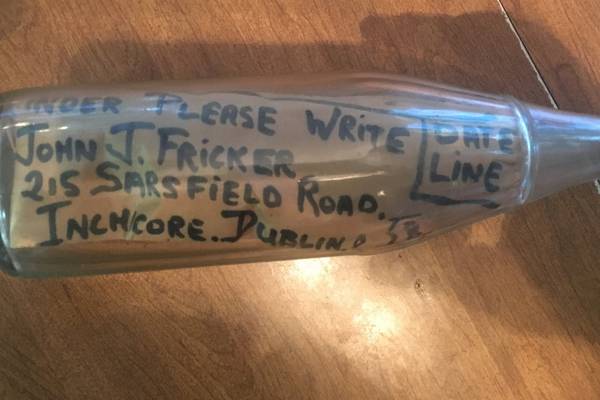 The 50-year mystery of the Irish message-in-a-bottle found on an Alaskan shore
