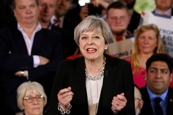 Theresa May urges British voters to reject ‘coalition of chaos’