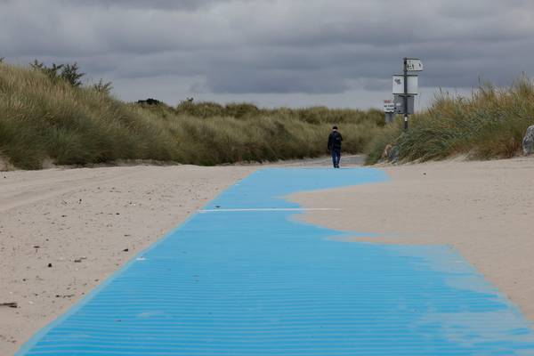 Wheelchair-friendly beach mats rolled out at Dublin’s Dollymount Strand