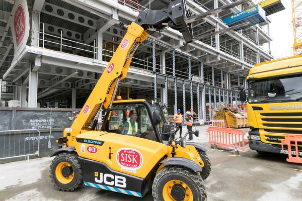 Irish construction giant debuts its first all-electric JCB