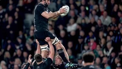 All Black lock Sam Whitelock likely out of remainder of Ireland series
