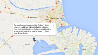 Cavan man  dies after New Zealand crash