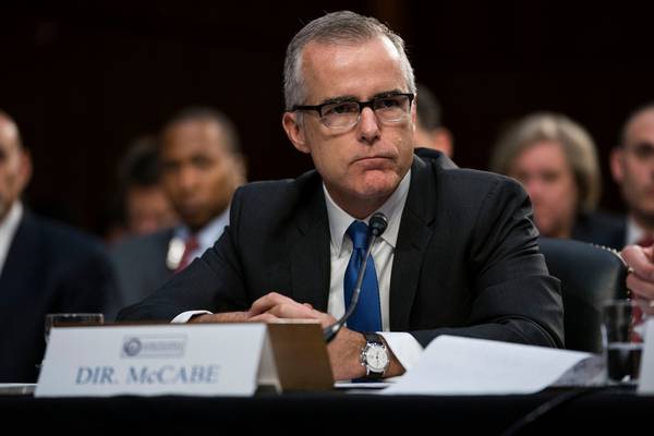 Charges against former deputy FBI chief McCabe dropped