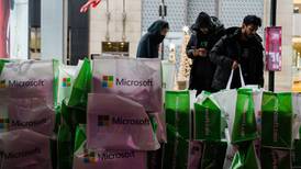 Microsoft shares bounce on strong forecast