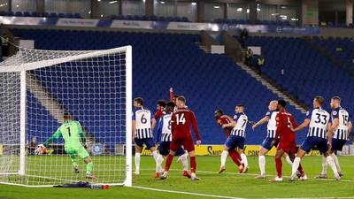 Mohamed Salah double sees Liverpool clip Brighton’s wings