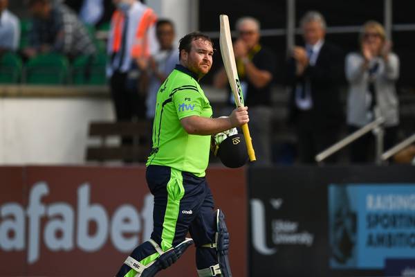 Paul Stirling’s thrilling century sets Ireland up to take series lead against Zimbabwe
