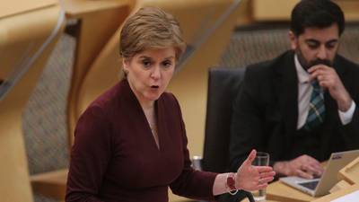 Sturgeon delays removal of face masks in Scotland as Covid cases rise