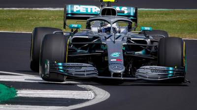 Lewis Hamilton denied top spot by team-mate in British Grand Prix practice