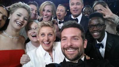 Ellen DeGeneres’s record-breaking Oscars selfie crashes Twitter