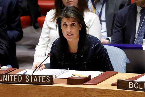 Nikki Haley hits back at White House in rift over Russia sanctions