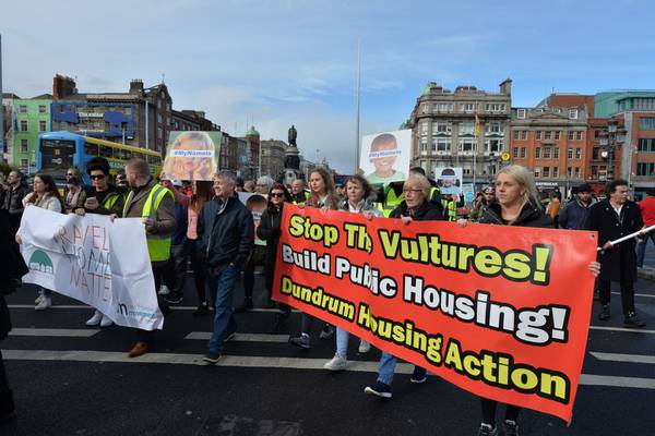 Thousands march in support of homeless in Dublin