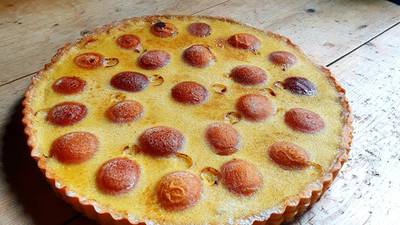 Apricot and elderflower custard tart: The best of what’s in season