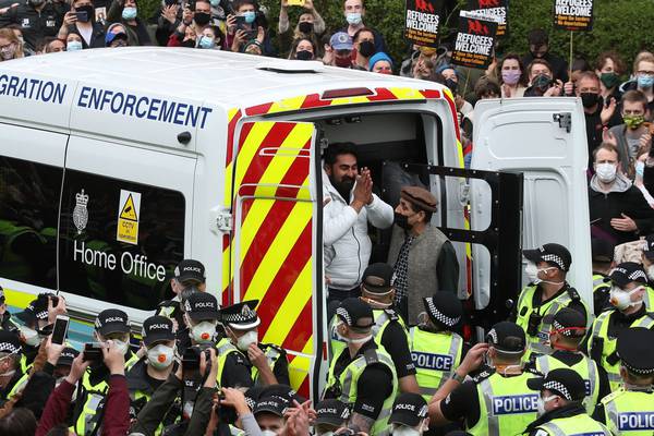 Glasgow protesters rejoice as men freed after immigration stand-off