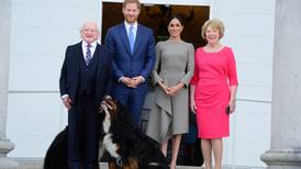 Prince Harry insists football is ‘coming home’ during Áras visit