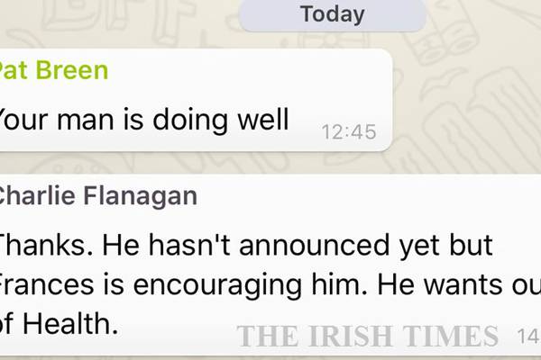 Leaked FG Whatsapp says Fitzgerald wants Harris in leadership race