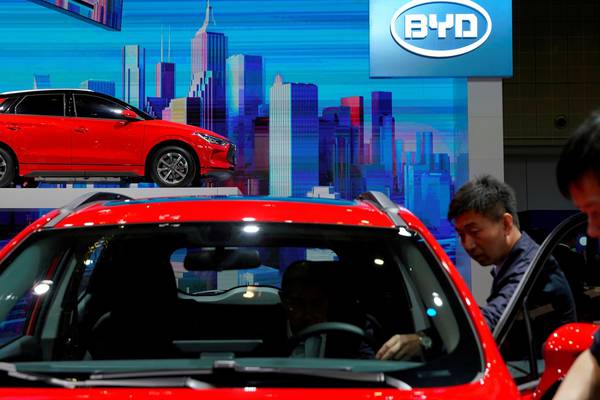Chinese electric car maker BYD’s Q1 profit up 632%