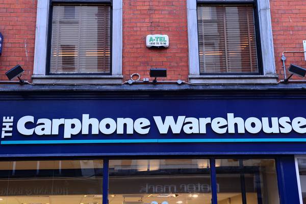 Carphone Warehouse cuts losses by 70% in Ireland