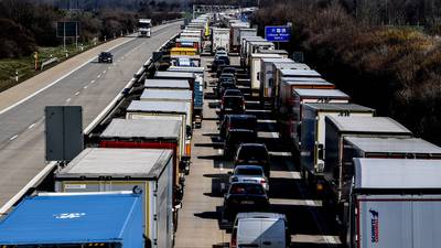 Coronavirus: Huge traffic jams as EU countries close borders