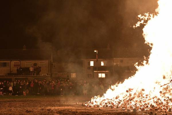 Bonfires lit in loyalist areas of North despite Covid-19 restrictions