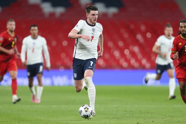 Declan Rice in England squad to face Ireland at Wembley