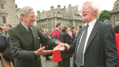 Removal of former TCD chancellor today