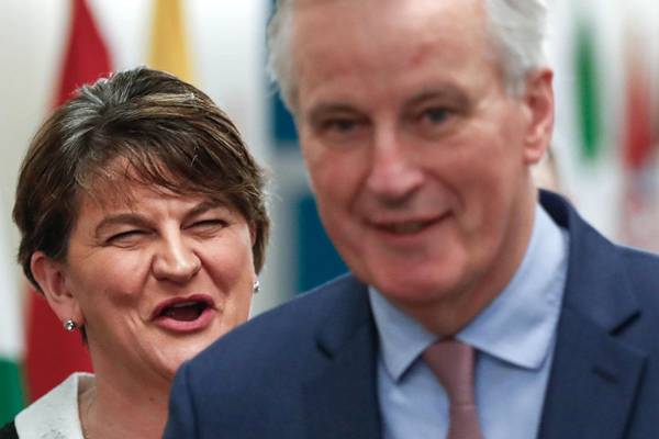 Barnier bites his tongue as DUP comes out swinging