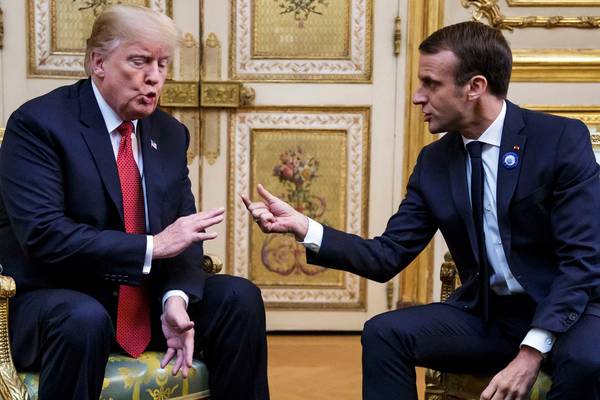 Trump and Macron smooth row over ‘insulting’ defence proposal