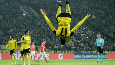 Pierre-Emerick Aubameyang hat-trick sees Dortmund reach quarter-finals