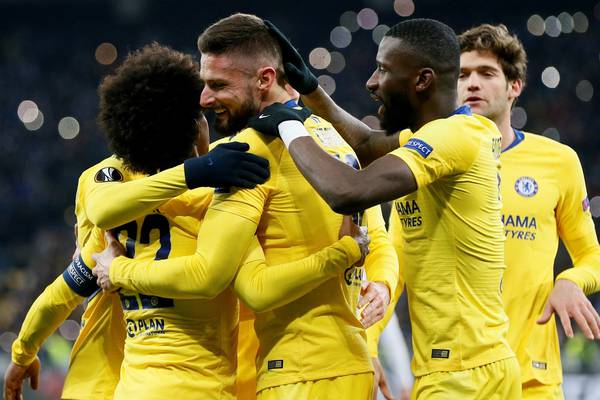 Chelsea ease past Dynamo Kyiv into Europa League last eight