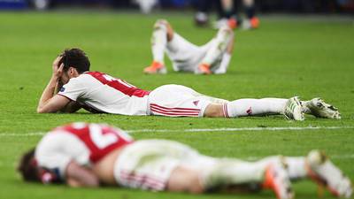 Ajax shares down 22% after Champions League exit