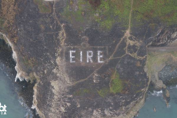 Locals restore second World War ‘Éire’ sign on Bray Head