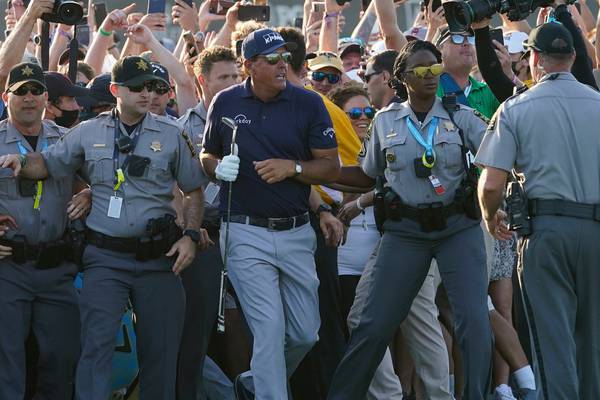 PGA of America apologises after crowds mob Koepka and Mickelson