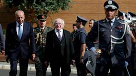 Lebanon’s president praises ‘47 Irish martyrs’ as Higgins visits