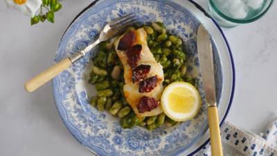 Fish with chorizo and pesto: a lighter dish perfect for summer dining