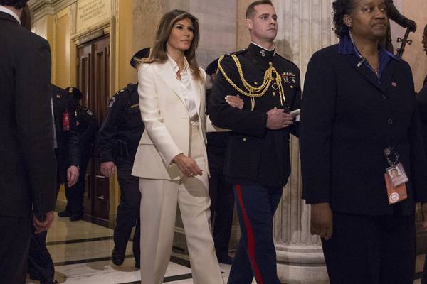 Melania Trump appears in public for first time since Stormy Daniels claims