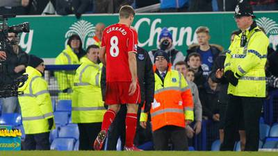 Steven Gerrard and  Liverpool left frustrated by  Everton