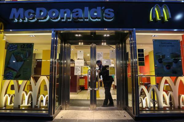 McDonald’s Irish accounts show €75m cash injection as restaurants reopen for dine-in