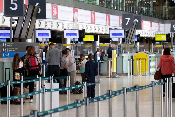 Flights at Dublin Airport down 70% on pre-Covid levels last week