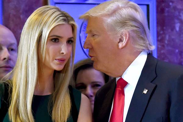 Trump retweets praise for Ivanka from UK instead of daughter