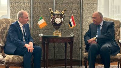 Conflict in Gaza ‘not just a war on Hamas’, Tánaiste says on Middle East trip