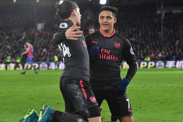 Arsenal hold on to take all three points at Palace