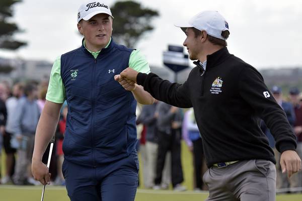 James Sugrue digs deep at Portmarnock to set up shot at finest of prizes