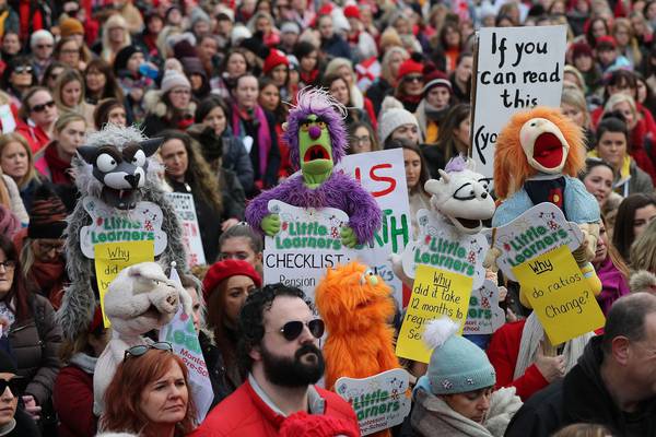 Tens of thousands protest in Dublin over ‘crisis’ in childcare sector