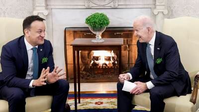Biden expresses strong support for Windsor framework as he welcomes Varadkar to Oval Office