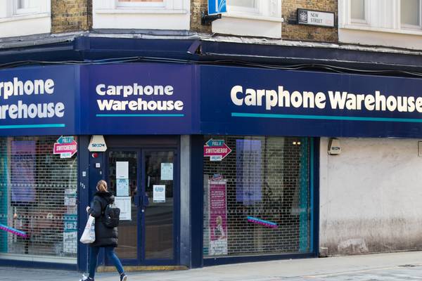 Dixons Carphone Warehouse closes 530 UK stores with loss of 3,000 jobs